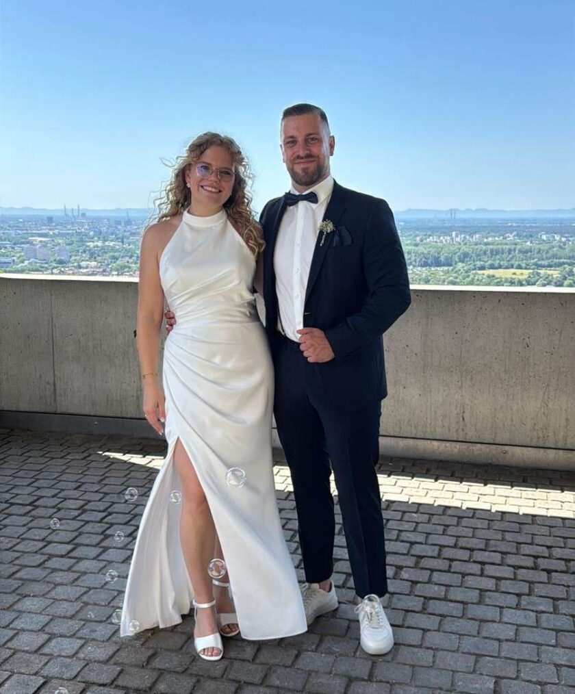 Das Ehepaar auf dem Turmberg.